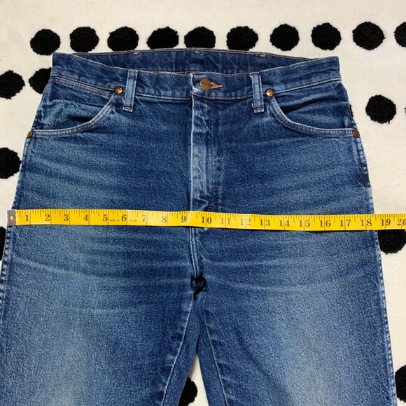 Wrangler 947STR Cowboy Cut Dark Faded Denim Bootcut Jeans - Picture 8 of 12